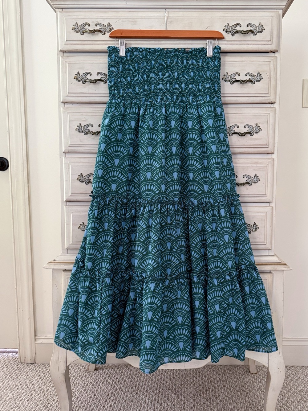 J. Marie Boho Tiered Maxi Skirt - Picture 2 of 5